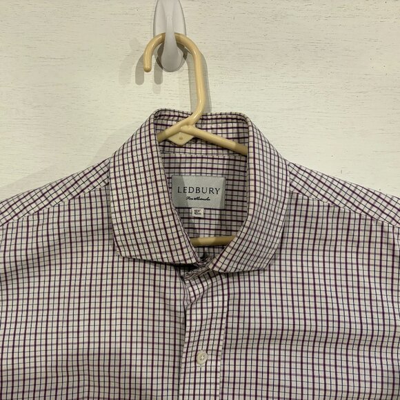 Ledbury Plum/Black Button Down Dress Shirt - Picture 2 of 2